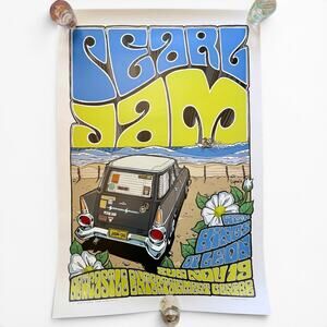 Pearl Jam 2006 Australian TourDaymon Greulich Poster RARE